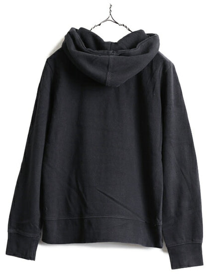■ ノースフェイス プリント スウェット フード パーカー ( レディース M ) The North Face トレーナー プルオーバー 裏起毛 アウトドア 黒
