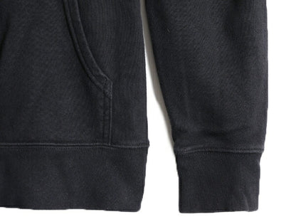 ■ ノースフェイス プリント スウェット フード パーカー ( レディース M ) The North Face トレーナー プルオーバー 裏起毛 アウトドア 黒