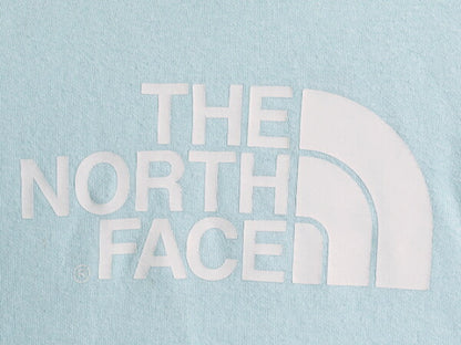 大きいサイズ XL ■ ノースフェイス ロゴ プリント スウェット パーカー レディース The North Face トレーナー プルオーバー 裏起毛 水色
