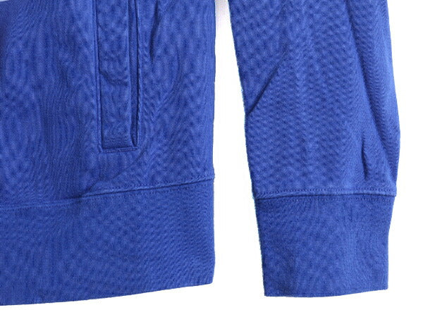 ■ ノースフェイス ロゴ プリント スウェット フード パーカー ( レディース S ) 古着 The North Face トレーナー プルオーバー 裏起毛 青