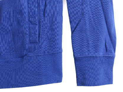 ■ ノースフェイス ロゴ プリント スウェット フード パーカー ( レディース S ) 古着 The North Face トレーナー プルオーバー 裏起毛 青