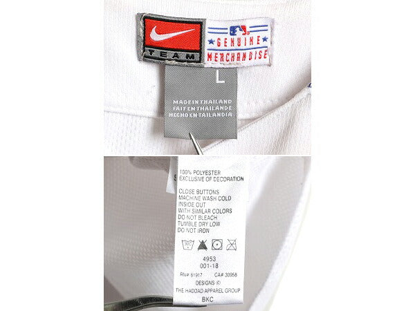 00s ボーイズ XL メンズ S 程■ ナイキ MLB オフィシャル メッツ ベースボール シャツ / NIKE ゲームシャツ ユニフォーム 大リーグ 野球
