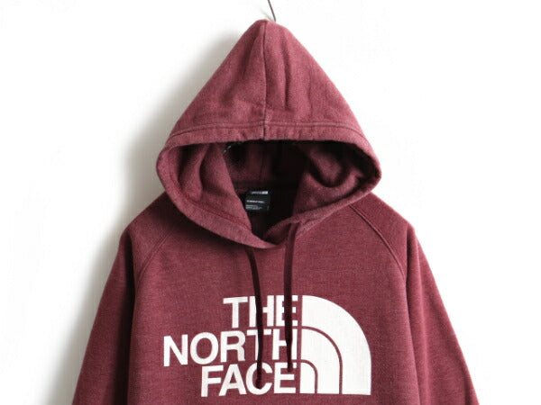 ■ ノースフェイス プリント スウェット フード パーカー ( レディース S ) 古着 The North Face アウトドア スエット プルオーバー 裏起毛
