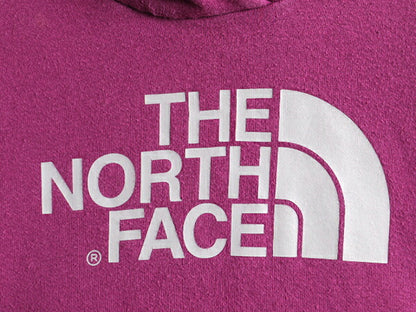 ■ ノースフェイス プリント スウェット フード パーカー レディース S / 古着 The North Face トレーナー スエット 裏起毛 紫 アウトドア
