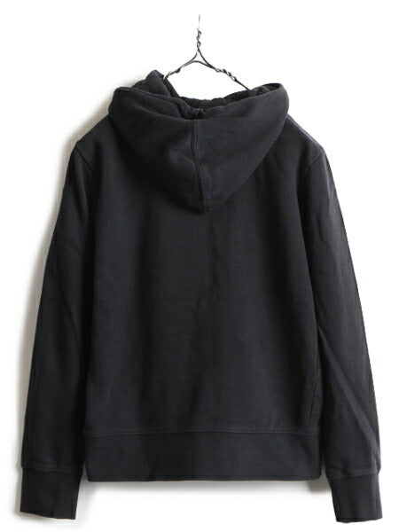 ■ ノースフェイス プリント スウェット フード パーカー 黒 ( レディース M ) The North Face トレーナー プルオーバー 裏起毛 スエット