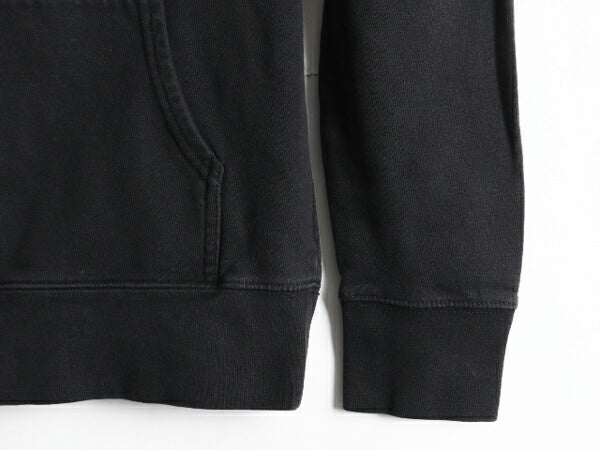 ■ ノースフェイス プリント スウェット フード パーカー 黒 ( レディース M ) The North Face トレーナー プルオーバー 裏起毛 スエット