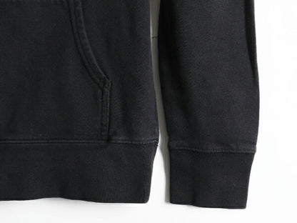 ■ ノースフェイス プリント スウェット フード パーカー 黒 ( レディース M ) The North Face トレーナー プルオーバー 裏起毛 スエット