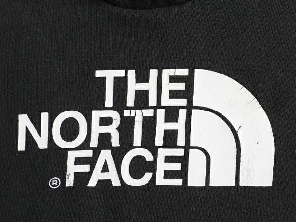 ■ ノースフェイス プリント スウェット フード パーカー 黒 ( レディース M ) The North Face トレーナー プルオーバー 裏起毛 スエット