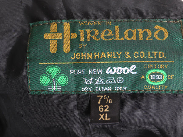 アイルランド製 ジョンヘンリー ツイード パッチワーク ハンチング キャップ メンズ レディース XL 帽子 ウール キャスケット 大きいサイズ