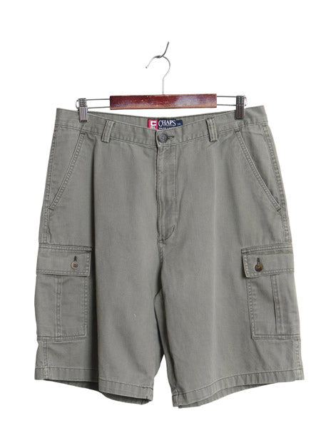 90s チャップス ラルフローレン コットン チノ カーゴ ショーツ メンズ 34 オールド ポロ ショートパンツ ノータック 短パン ハーフパンツ