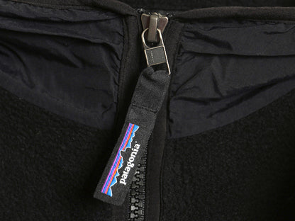 パタゴニア マースピアル シンチラ フリース ジャケット レディース M / 23年製 プルオーバー ブルゾン ハイネック ハーフジップ ブラック