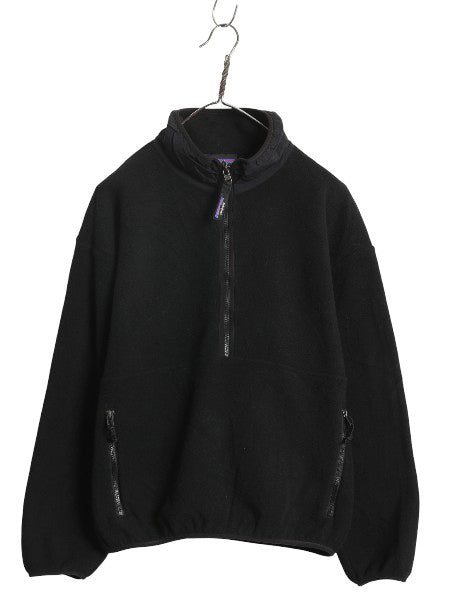 パタゴニア マースピアル シンチラ フリース ジャケット レディース M / 23年製 プルオーバー ブルゾン ハイネック ハーフジップ ブラック