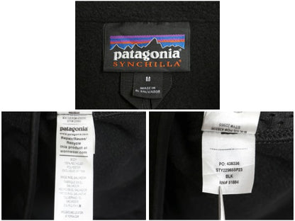 パタゴニア マースピアル シンチラ フリース ジャケット レディース M / 23年製 プルオーバー ブルゾン ハイネック ハーフジップ ブラック