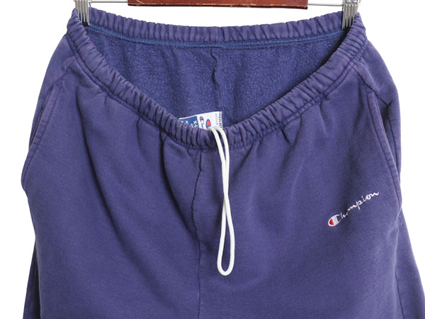 90s チャンピオン ポケット付き スウェット パンツ メンズ XL / オールド 裏起毛 スクリプト ロゴ 目付き ヘビーウェイト 大きいサイズ 