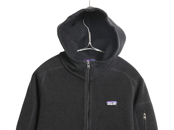 パタゴニア ベターセーター フーディ レディース S 古着 15年製 フリース セーター ジャケット フルジップ パーカー ブルゾン シンプル 黒