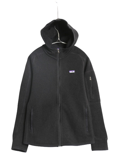 パタゴニア ベターセーター フーディ レディース S 古着 15年製 フリース セーター ジャケット フルジップ パーカー ブルゾン シンプル 黒