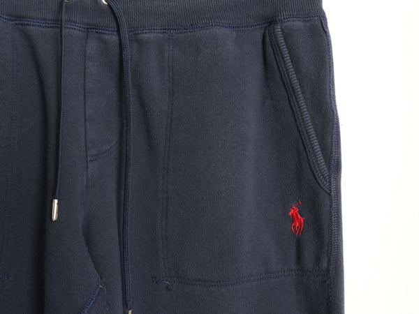 ポロ ラルフローレン ポケット付き スウェット パンツ レディース S 古着 裏起毛 トレーナー ワンポイント イージーパンツ ルームウェア 紺