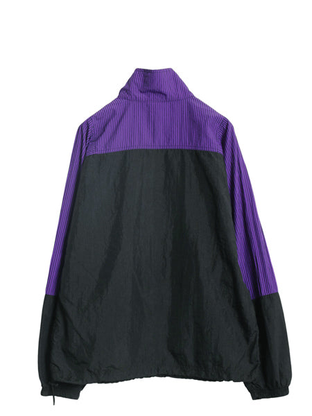 90s アンブロ ハーフジップ ナイロン ジャケット メンズ M オールド プルオーバー ハイネック ブルゾン ウィンドブレーカー サッカー 薄手