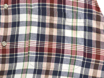 90s J PRESS マドラス チェック 長袖 ボタンダウン シャツ メンズ L / オールド 長袖シャツ コットン ポケット付き 薄手 BD マルチカラー