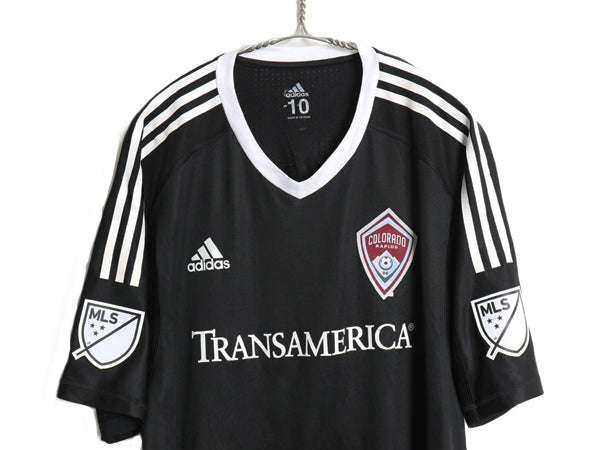 アディダス コロラド ラピッズ サッカー GK ユニフォーム メンズ XXL 程/ 正規品 MLS 2017 モデル 当時物 オフィシャル ブラック Vネック