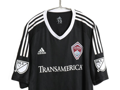 アディダス コロラド ラピッズ サッカー GK ユニフォーム メンズ XXL 程/ 正規品 MLS 2017 モデル 当時物 オフィシャル ブラック Vネック