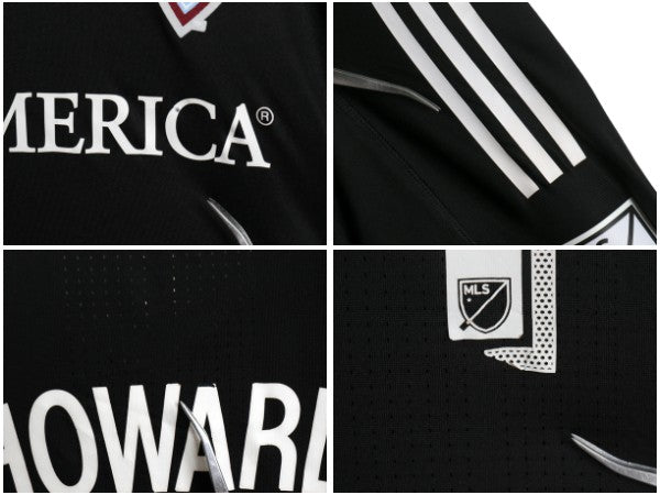 アディダス コロラド ラピッズ サッカー GK ユニフォーム メンズ XXL 程/ 正規品 MLS 2017 モデル 当時物 オフィシャル ブラック Vネック