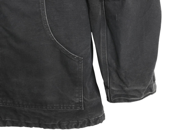 US企画 カーハート トラディショナル コート メンズ XL / ダック ジャケット 中綿 キルティング ライナー ハーフ コート 大きいサイズ 黒