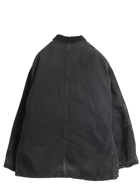 US企画 カーハート トラディショナル コート メンズ XL / ダック ジャケット 中綿 キルティング ライナー ハーフ コート 大きいサイズ 黒