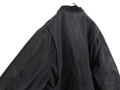 US企画 カーハート トラディショナル コート メンズ XL / ダック ジャケット 中綿 キルティング ライナー ハーフ コート 大きいサイズ 黒