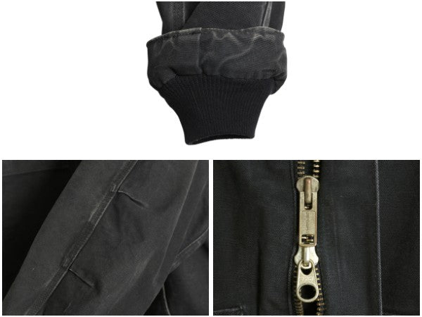 US企画 カーハート トラディショナル コート メンズ XL / ダック ジャケット 中綿 キルティング ライナー ハーフ コート 大きいサイズ 黒