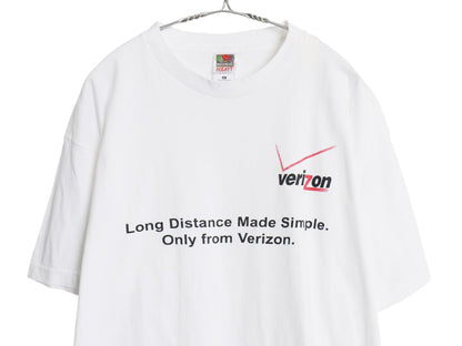 00s 企業 ロゴ プリント 半袖 Tシャツ メンズ XL オールド 当時物 テック 半袖Tシャツ  ヘビーウェイト カットソー 大きいサイズ ホワイト