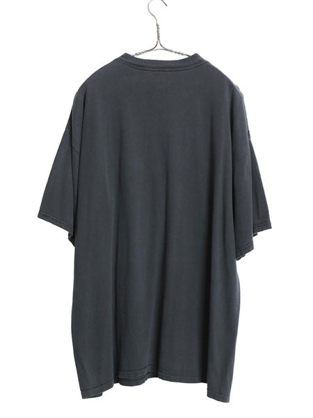 90s ライオン イラスト プリント 半袖 Tシャツ メンズ 2XL オールド アニマル グラフィック キャラクター ヘビーウェイト 大きいサイズ 黒