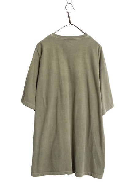 チャップス ラルフローレン プリント 半袖 Tシャツ メンズ XXL 程 ポロ コットン カットソー クルーネック 大きいサイズ ヘビーウェイト 緑