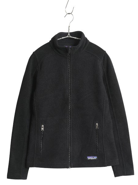 パタゴニア シンプル シンチラ フリース ジャケット レディース XS / 15年製 アウトドア ブルゾン ハイネック フルジップ ワンポイント 黒