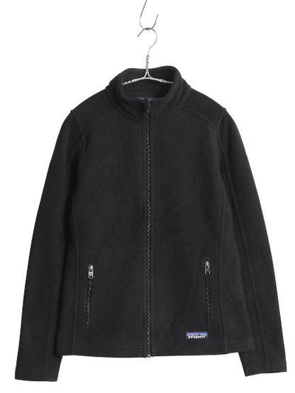 パタゴニア シンプル シンチラ フリース ジャケット レディース XS / 15年製 アウトドア ブルゾン ハイネック フルジップ ワンポイント 黒