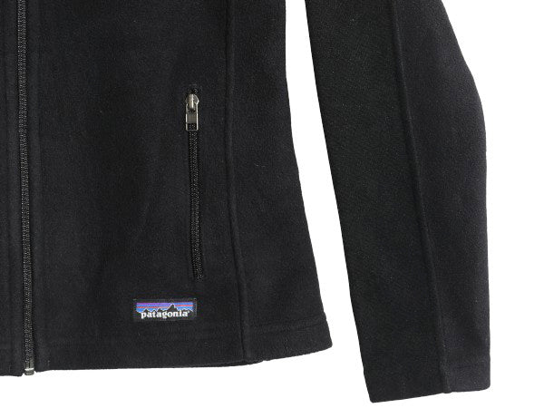 パタゴニア シンプル シンチラ フリース ジャケット レディース XS / 15年製 アウトドア ブルゾン ハイネック フルジップ ワンポイント 黒