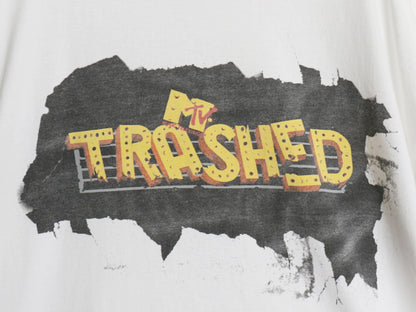90s USA製 ★ MTV イラスト プリント Tシャツ メンズ XL / オールド 企業物 当時物 シングルステッチ 音楽 グラフィック ヘビーウェイト 白
