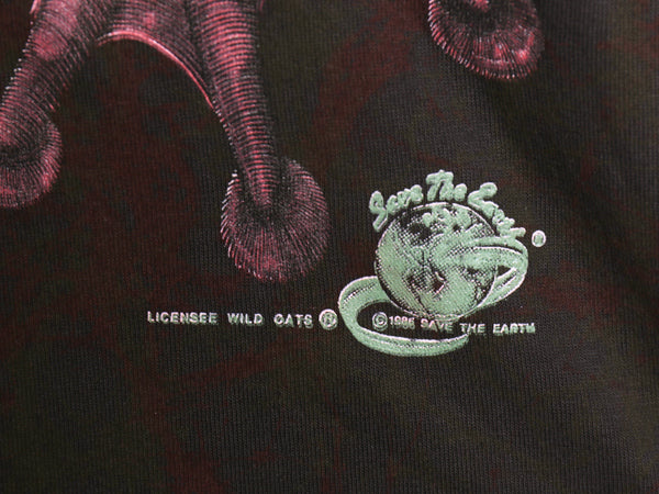 80s USA製 カメレオン イラスト オールオーバー プリント Tシャツ メンズ M ヴィンテージ アニマル アート グラフィック シングルステッチ