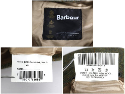 スコットランド製 バブアー ツイード ウール ハンチング キャップ メンズ レディース XXL 古着 帽子 キャスケット 3ワラント 大きいサイズ