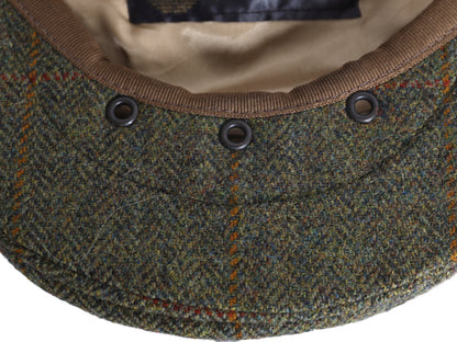 スコットランド製 バブアー ツイード ウール ハンチング キャップ メンズ レディース XXL 古着 帽子 キャスケット 3ワラント 大きいサイズ