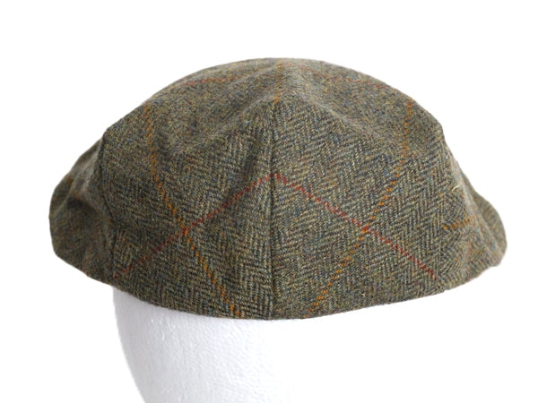 スコットランド製 バブアー ツイード ウール ハンチング キャップ メンズ レディース XXL 古着 帽子 キャスケット 3ワラント 大きいサイズ