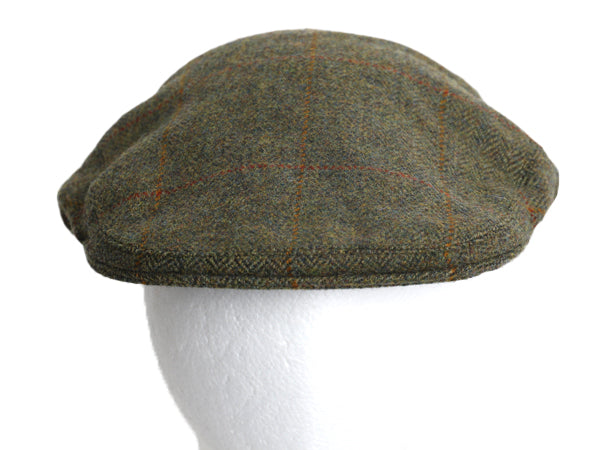 スコットランド製 バブアー ツイード ウール ハンチング キャップ メンズ レディース XXL 古着 帽子 キャスケット 3ワラント 大きいサイズ