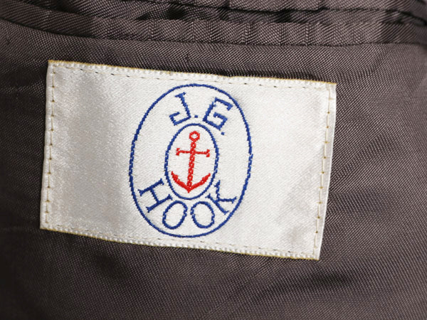 90s ハリスツイード テーラード ジャケット メンズ L 程/ オールド ウール ツイード ブレザー マルチカラー ストライプ トラッド シンプル