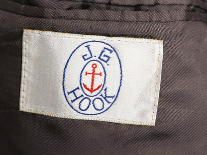 90s ハリスツイード テーラード ジャケット メンズ L 程/ オールド ウール ツイード ブレザー マルチカラー ストライプ トラッド シンプル