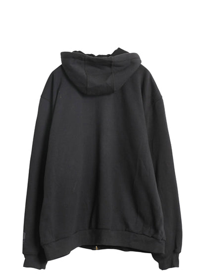 デッドストック US企画 カーハート フルジップ スウェット フード パーカー メンズ L 新品 裏 サーマル ジャケット トレーナー 撥水加工 黒