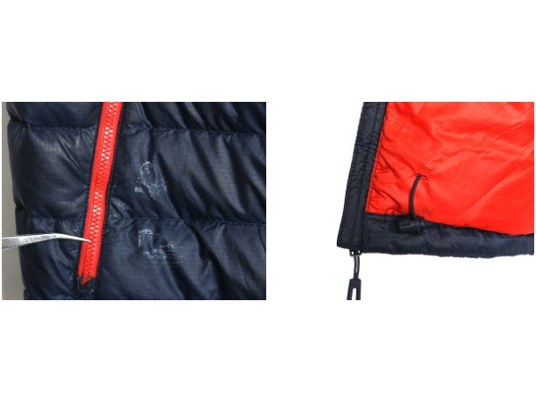 パタゴニア ダウン セーター ベスト メンズ XL / 古着 16年製 フルジップ 800フィル アウトドア パッカブル 重ね着 前開き 大きいサイズ 紺