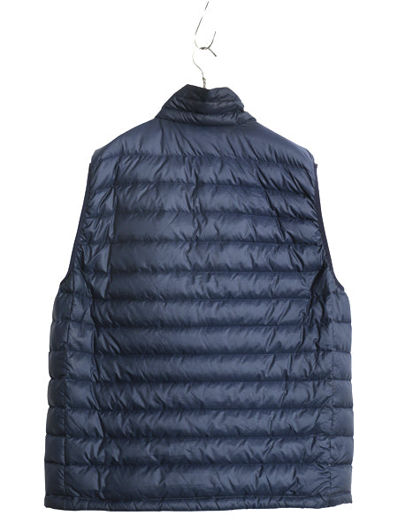 パタゴニア ダウン セーター ベスト メンズ XL / 古着 16年製 フルジップ 800フィル アウトドア パッカブル 重ね着 前開き 大きいサイズ 紺