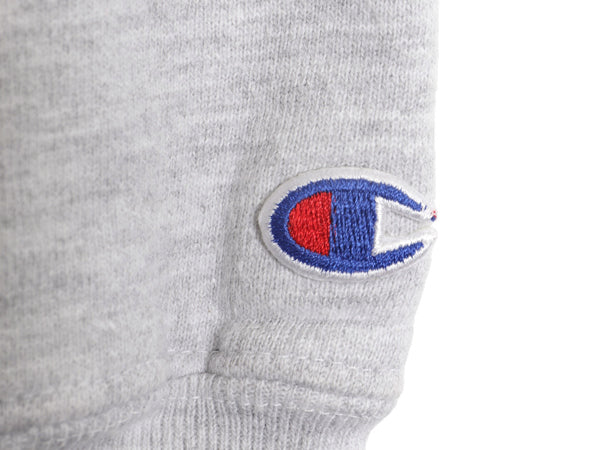  90s USA製 ★ チャンピオン リバースウィーブ スナップ カーディガン メンズ L スウェット トレーナー ポケット付き ワンポイント グレー