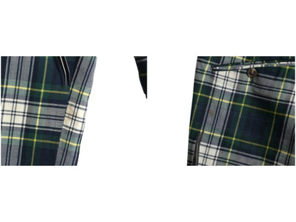 60s 70s USA製 ★ FARAH タータン チェック スラックス パンツ 実寸 33 28 程 古着 ヴィンテージ スリム ノータック ボトムス マルチカラー