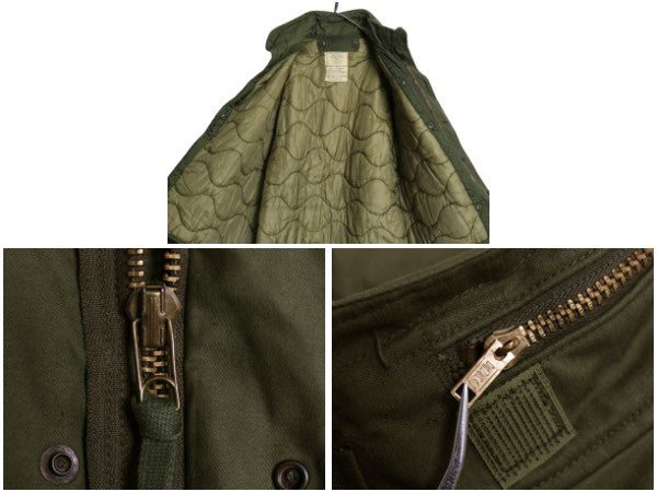 70s 米軍実物 US ARMY M-65 フィールド ジャケット MEDIUM REGULAR / 72年製 ヴィンテージ ミリタリー 3rd ブラス 軍物 中綿 ライナー付き
